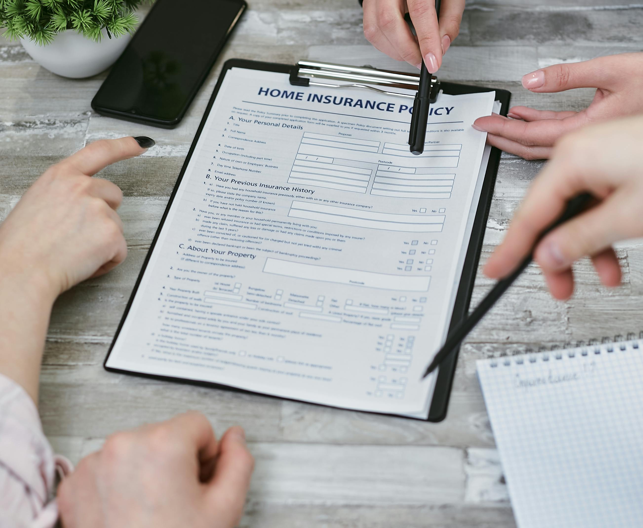 Home and vehicle financial protection discussion for insurance planning